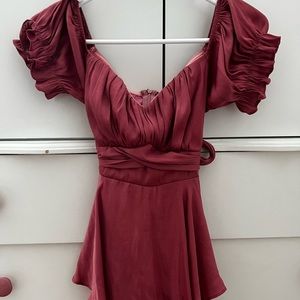 SAINTS + SECRETS romper dress.